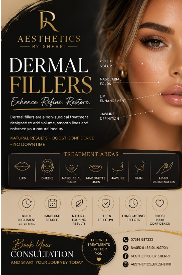Dermal Fillers guide – Aesthetics by Sherri